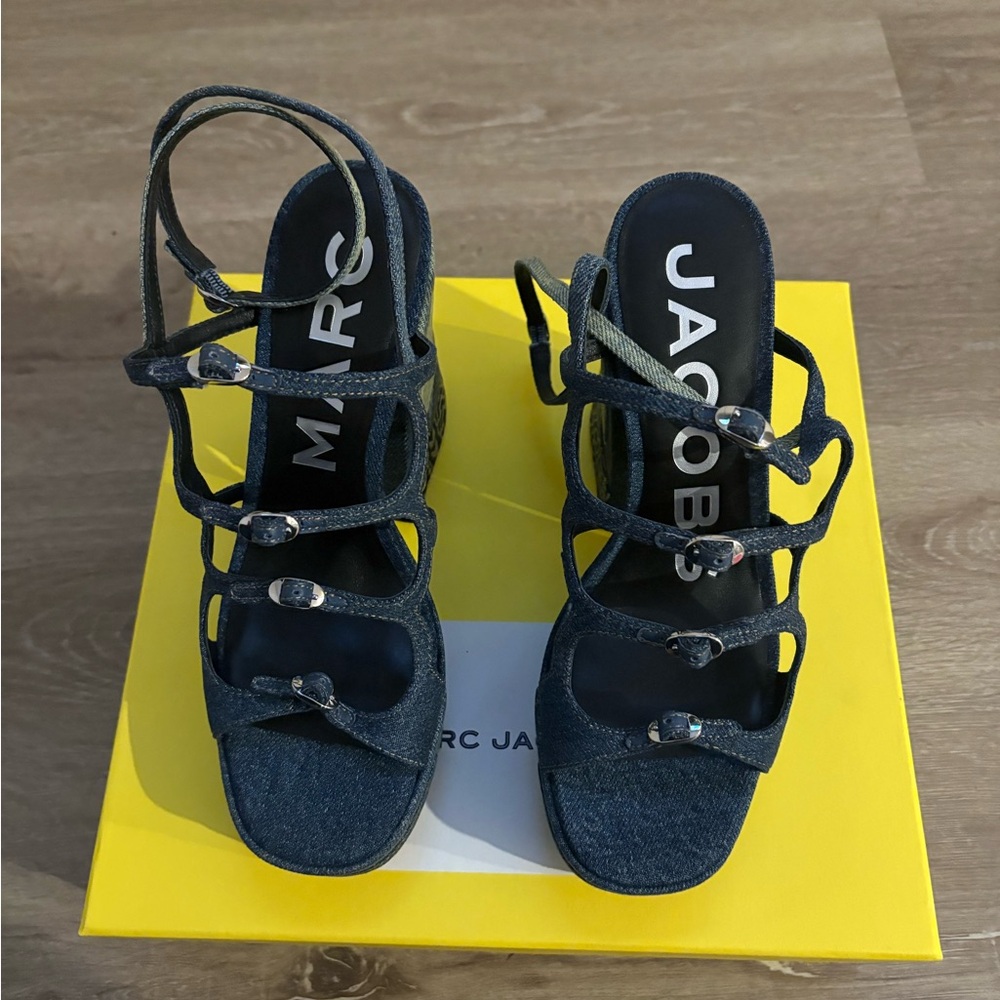 Marc Jacobs Blue Strappy Heels